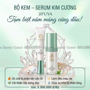 BỘ KEM KIM CƯƠNG + SERUM KIM CƯƠNG JIFUYA (Chuyên Gia Nám Mảng - Nám Nội Tiết)